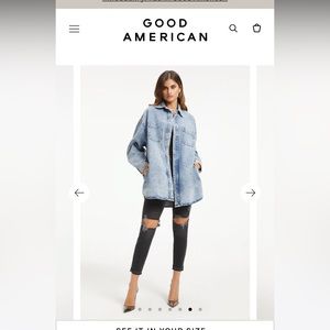 Good American Denim Shacket